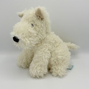 Jellycat Munro Scottie Dog Plush 10" New W Tags White Cream